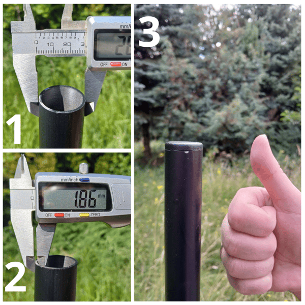 Indvendig hætte til rørprofil, Fi 38, 20 stk., grå