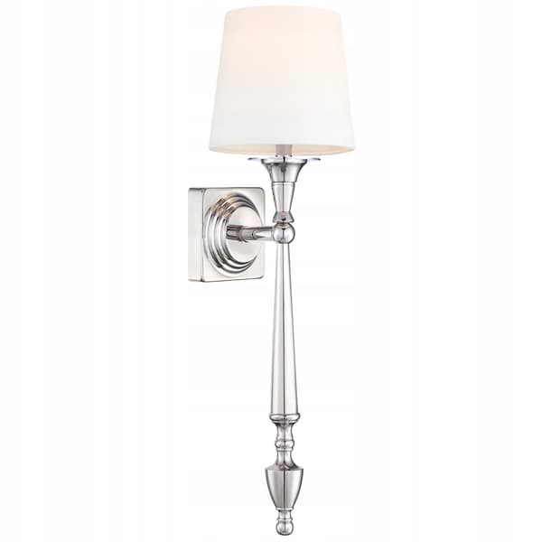 Cosmo Light Austin E27 40W metal sølv rund væglampe