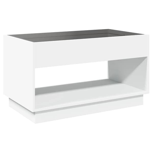 vidaXL Infinity LED soffbord vitt 90x50x50 cm