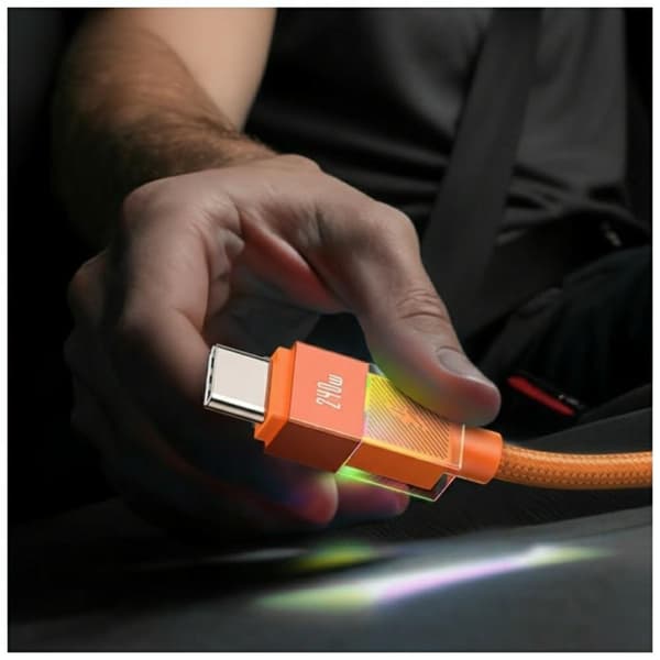 USAMS U93 240W USB-C til USB-C kabel 1,2m orange