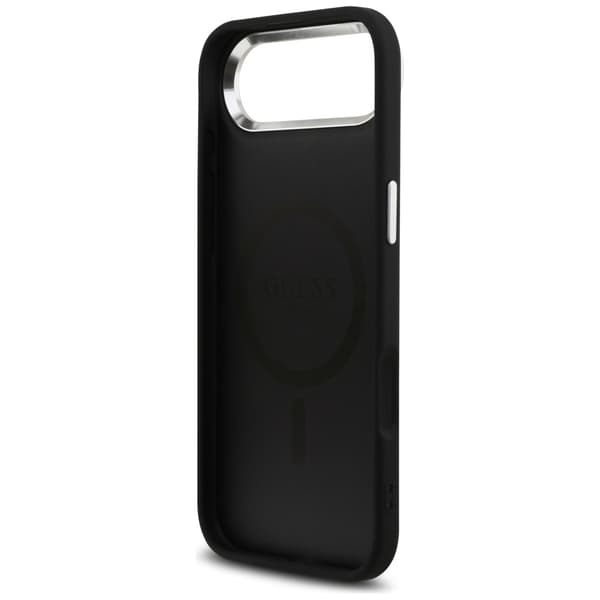 Guess 4G Triangle Logo MagSafe-etui til iPhone Air, sort sølv