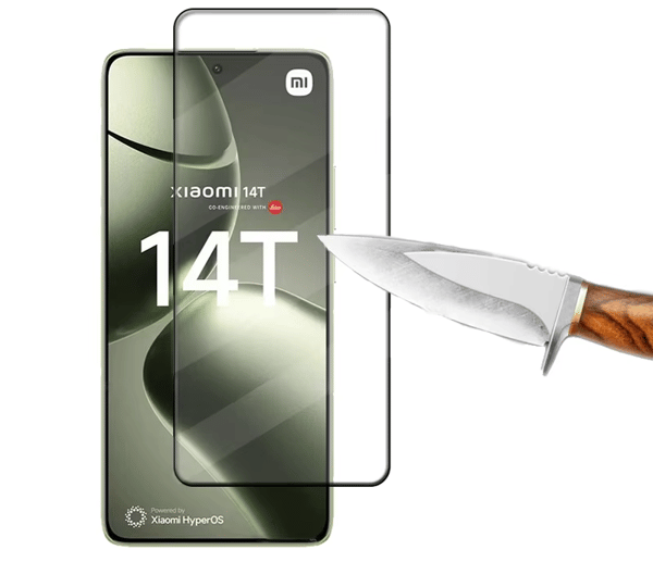 3D hærdet glas til Xiaomi 14T / 14T Pro, sort ramme
