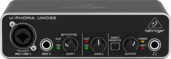 Behringer UMC22 -äänikortti