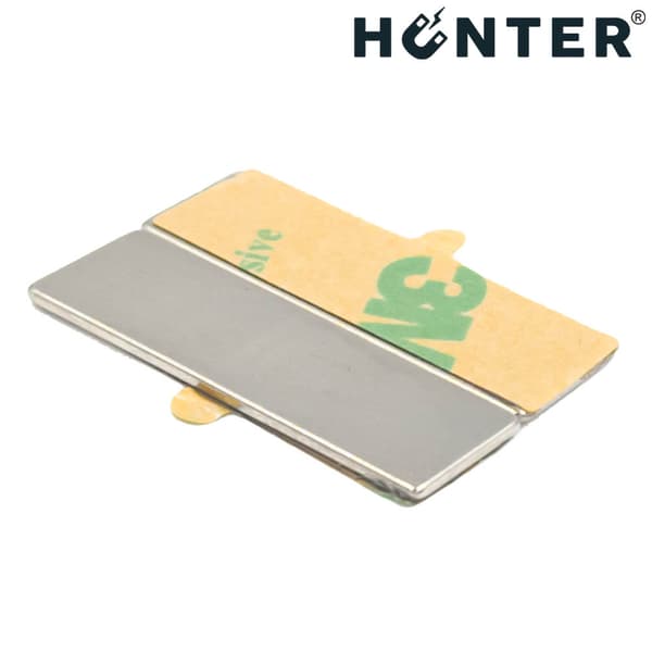 Hunter neodymmagneter 30x10x1mm selvklæbende 3M stang