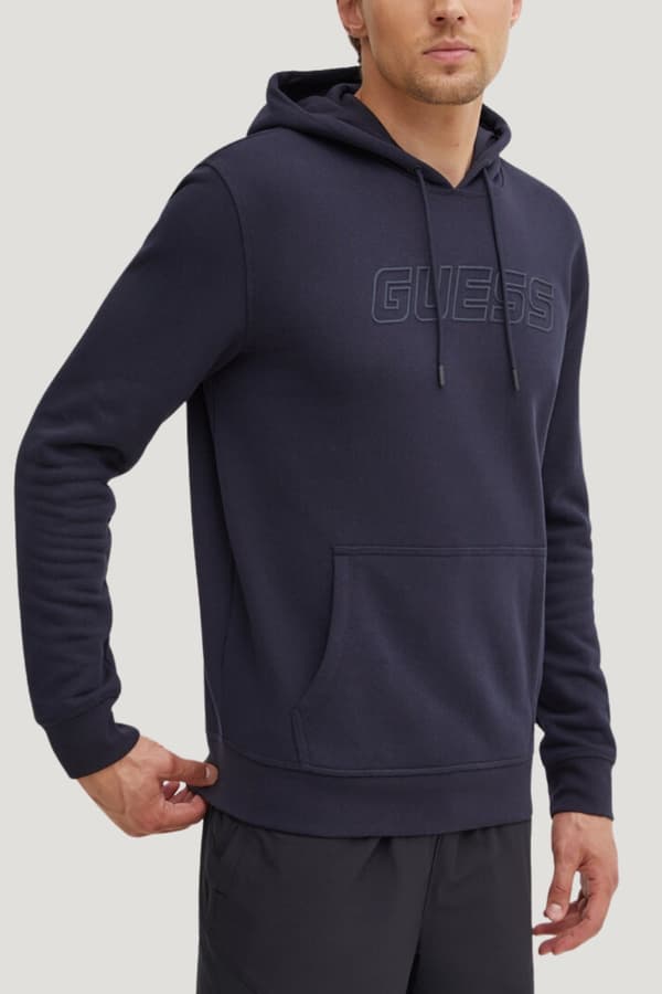Guess Marinblå Herr Aldwin XL Sweatshirt