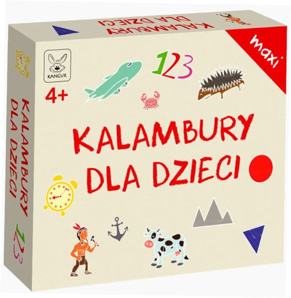 Lasten pelihahmoja. Maxi. Lautapeli. Kenguru.