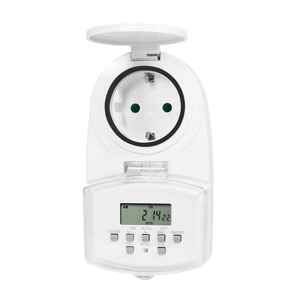 Digital udendørs timer IP44 LogiLink LCD stikkontaktprogrammerer 20 programmer