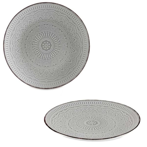 Ruokalautanen 27 cm MANDALA harmaa