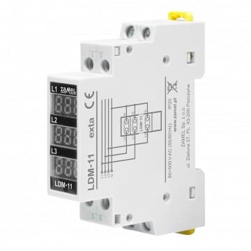 LDM-11 modulær, 3-faset, digital spændingsindikator