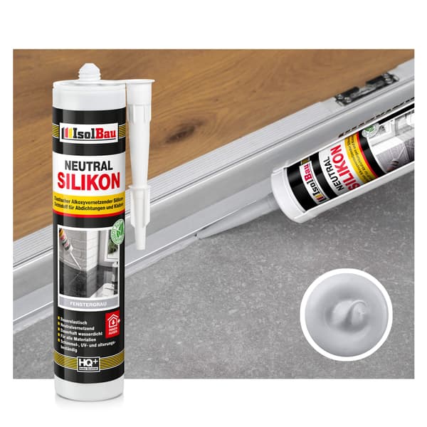 IsolBau Neutral Silikone Lysegrå Neutralsilikone 2 x 300ml