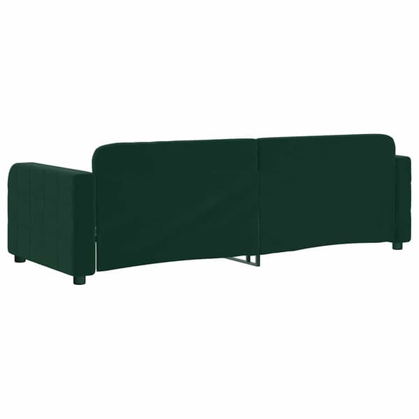vidaXL Bäddsoffa mörkgrön 80x200 cm sammet