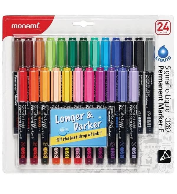 SigmaFlo permanent tusch 24 farver MONAMI