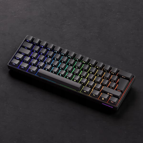 MonsGeek Fun60 Pro Magnetisk Tastatur - Sort Sideprint Rapid Trigger
