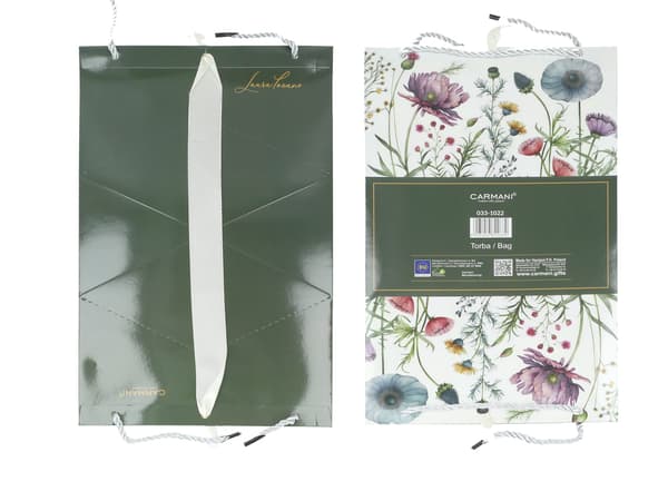Set med 6 dekorativa väskor - Blommor (CARMANI)