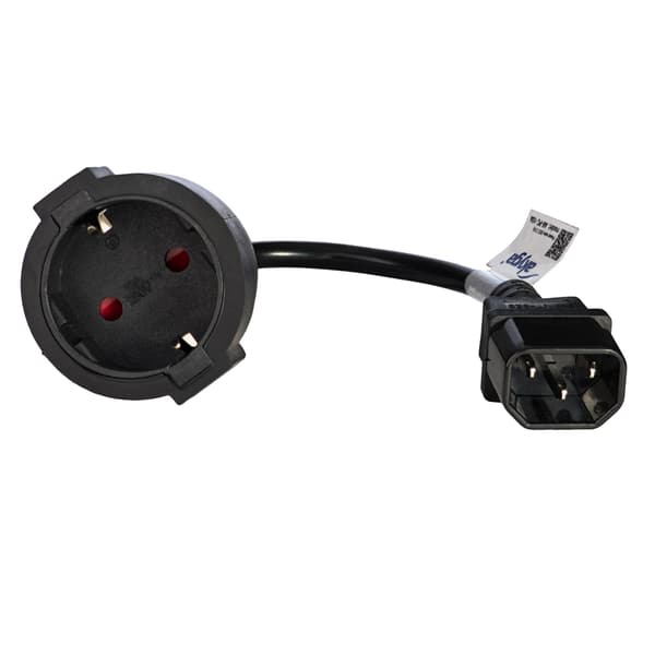 Akyga AK-PC-10A UPS-adapter 3-benet IEC C14 CEE 7/4 Schuko 15cm