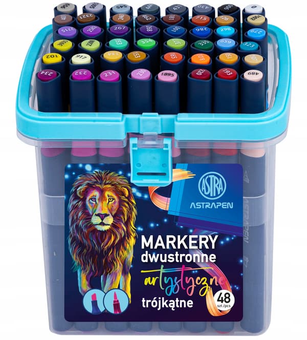 TRE-SIDEDE KUNSTTUSSER ASTRAPEN 48 FARVER