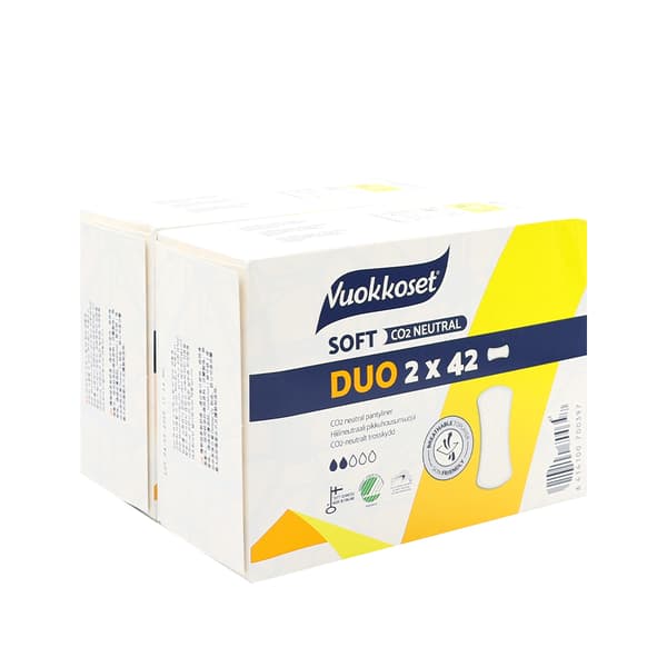 Mjuka duopack trosskydd 2x42 st vuokkoset vit