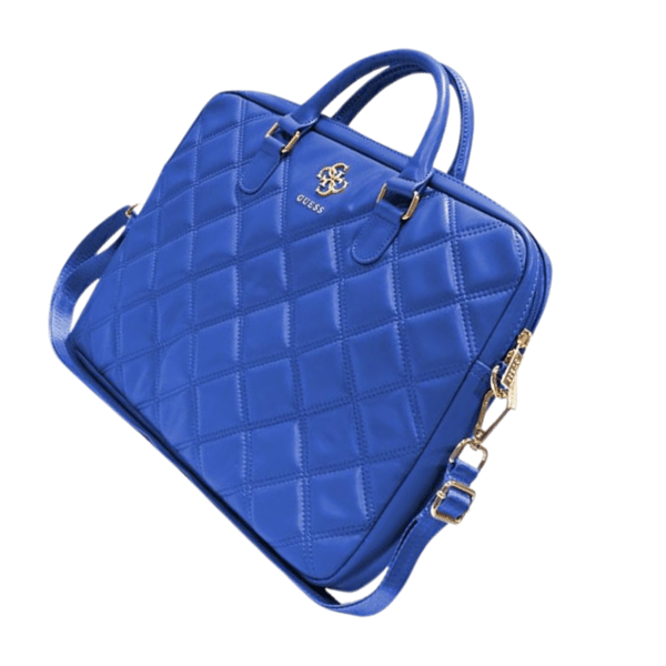 Guess Quiltet 4G Laptoptaske til op til 16" Blå