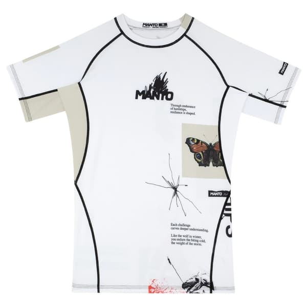 Manto Rashguard Lyhythihainen Overhead Valkoinen S