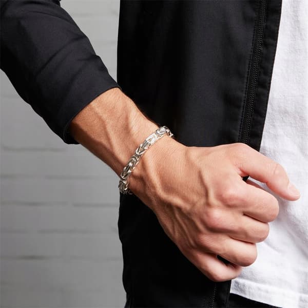 TYK 925 Sølv Herrearmbånd Royal 5mm/21cm