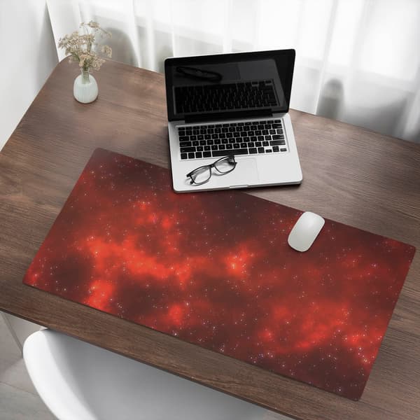 Slitstærk glat skrivebordsmåtte Space Nebula 100x50 cm