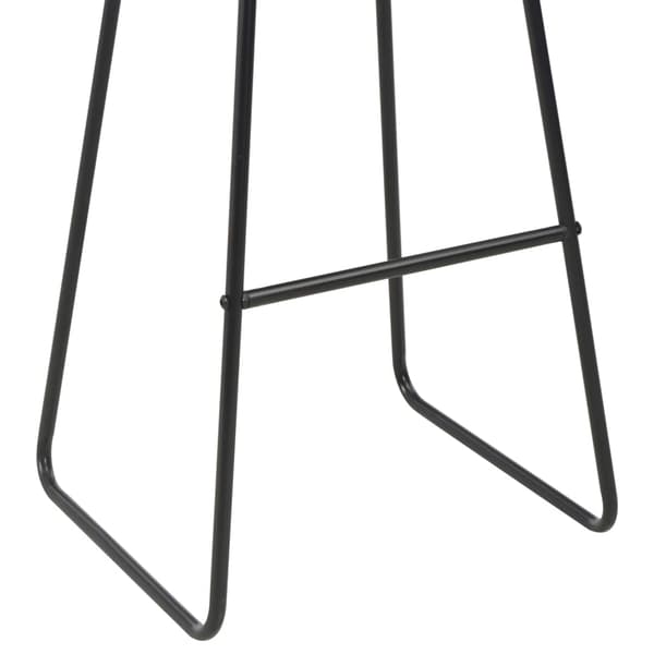 vidaXL Barstolar, set om 6, svart, konstläder