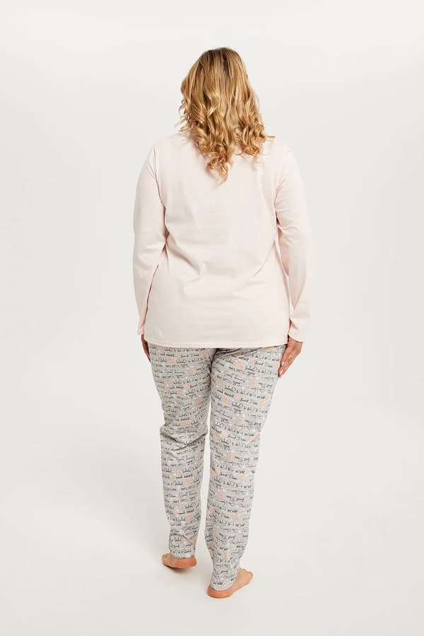 Karla dampyjamas långärmad, långbyxor S/M