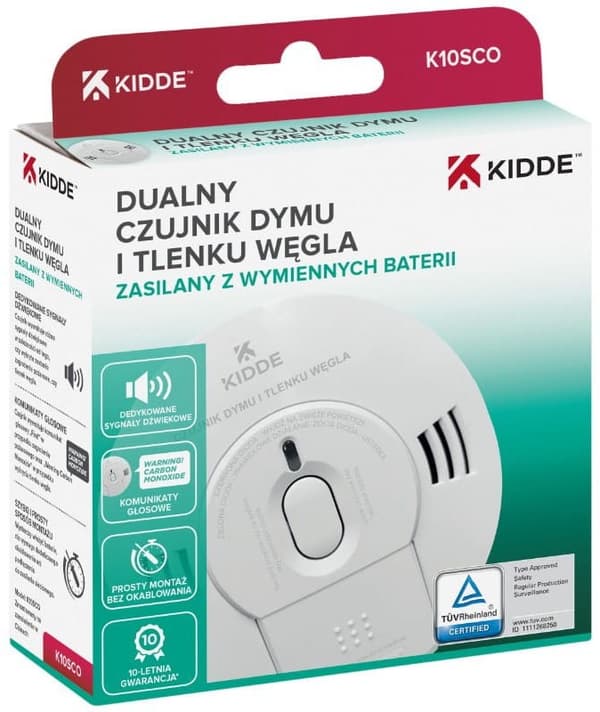 Kidde K10SCO Kulilte- og røgdetektor (KID-K10SCO)