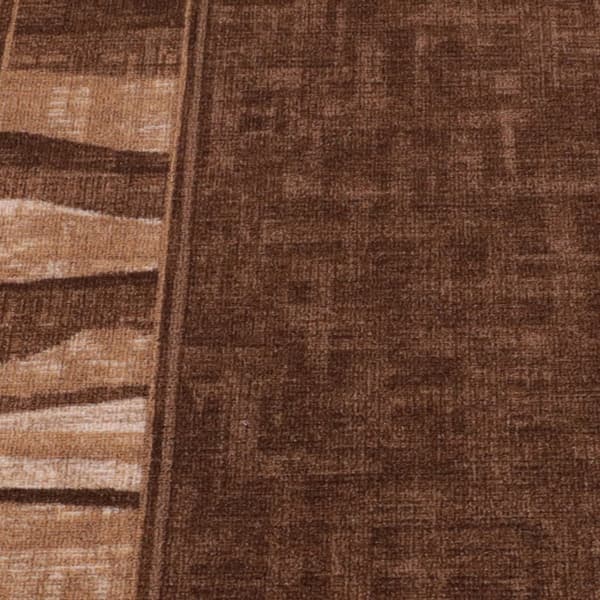 ZORRO BROWN 100x220cm Skridsikkert tæppe D7534