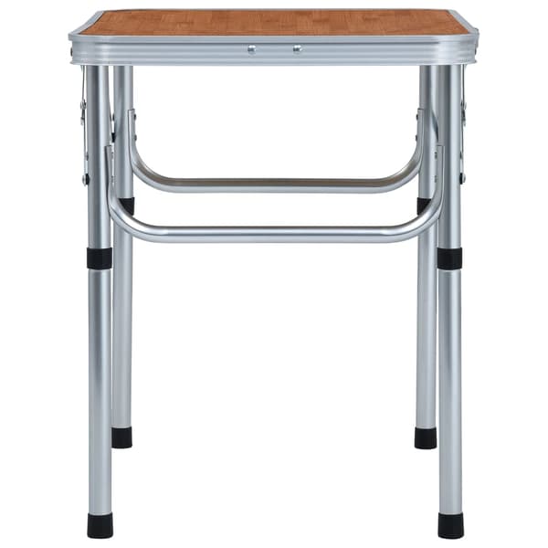 vidaXL foldbart campingbord, aluminium, 60 x 45 cm