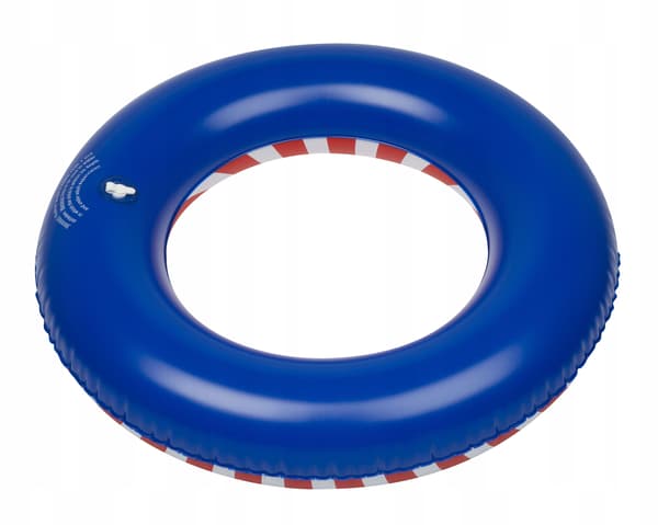 Ilmatäytteinen rengas 55cm punaiset raidat