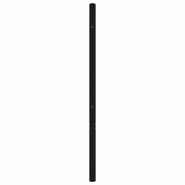 vidaXL metalsengegavl sort 135 cm