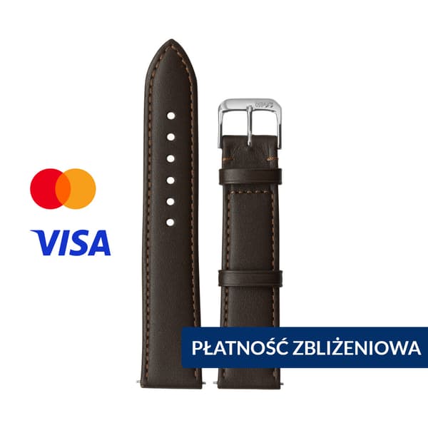 TOSCANA Mocha -kellonranneke 20 mm - NFC-lähimaksut