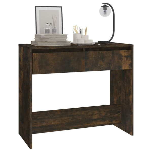 vidaXL konsolbord røget eg 89x41x76,5 cm