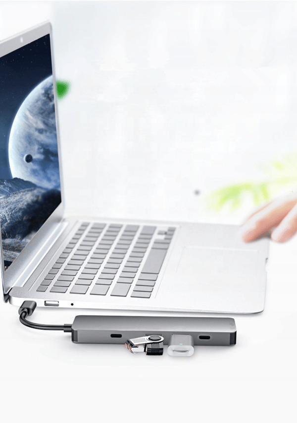 SC-USH83 USB-C adapter 5-i-1 hubb