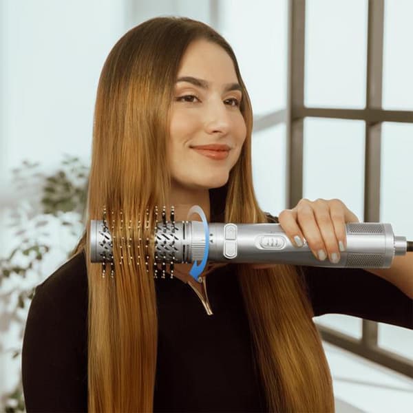 Cecotec CeramicCare 6-i-1 Gyro Silver Hårlocktång