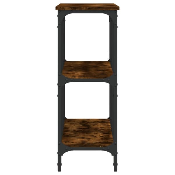 vidaXL konsolbord røget eg 100x29x75 cm