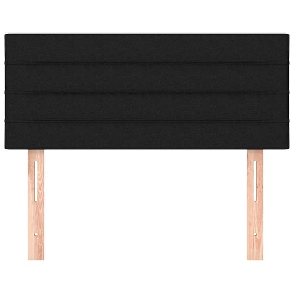 vidaXL sengegavl sort 90x5x78/88 cm stof