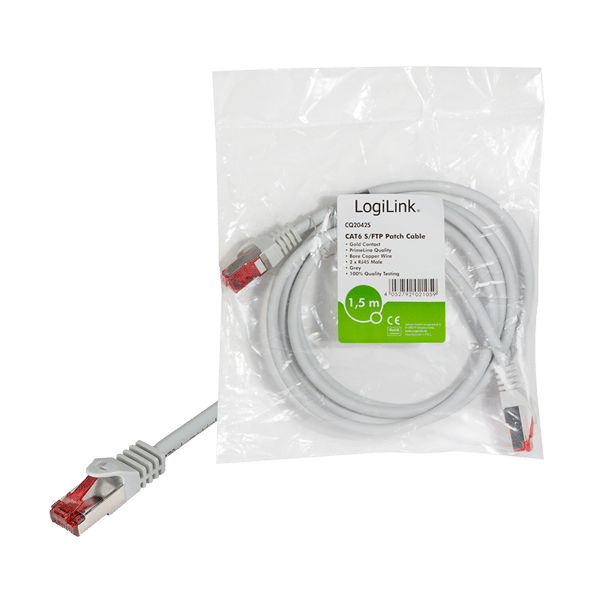 RJ45 PrimeLine Cat.6 S/FTP 10m Ethernet-patchkabel LSZH LAN-kabel