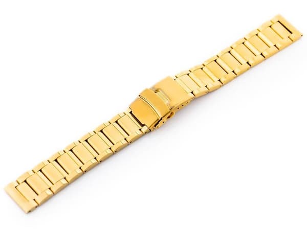 Armband Pacific Model 10 massiv - guld 20mm
