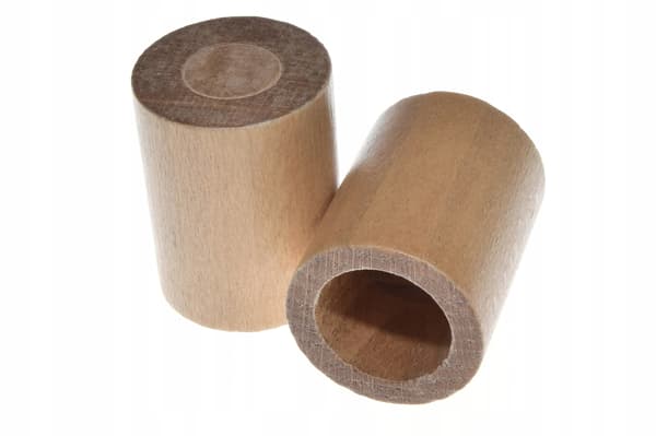 Gardinstangsender Trægardinstangsender 2 stk. Bøg Cylinder