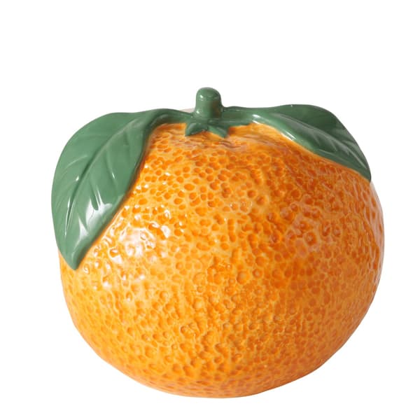 Orange keramikvase