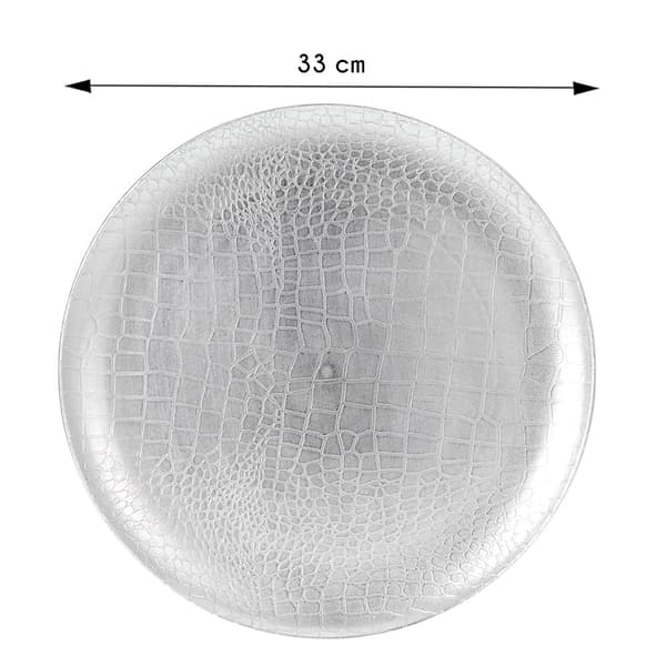 Dekorativ silverfat 33 cm