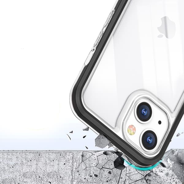 ERBORD cover til iPhone 13 Mini, hybridramme, sort