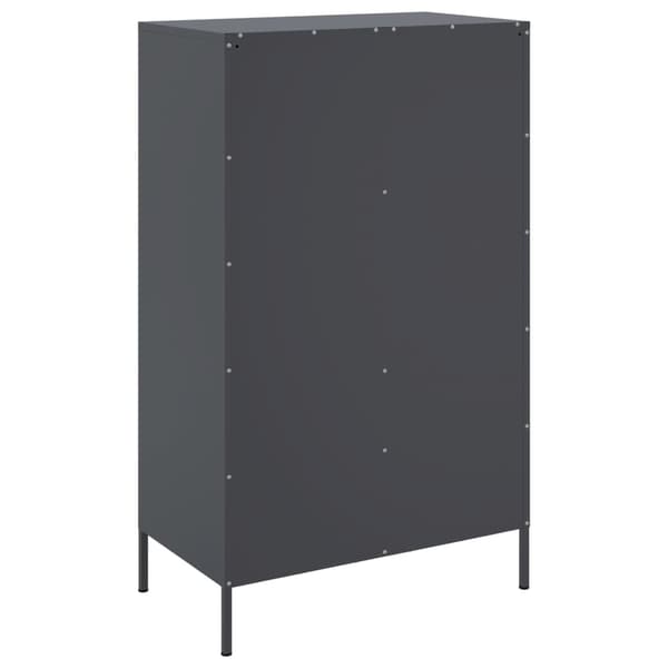 vidaXL skab, antracit, 68x39x113 cm, stål