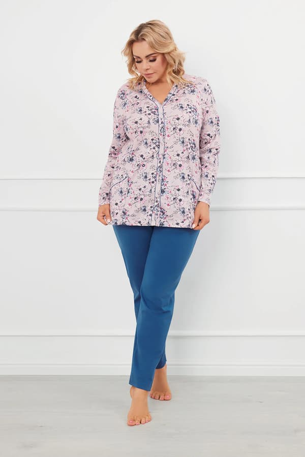 Lacenta dampyjamas, långärmad, långbyxor XXL
