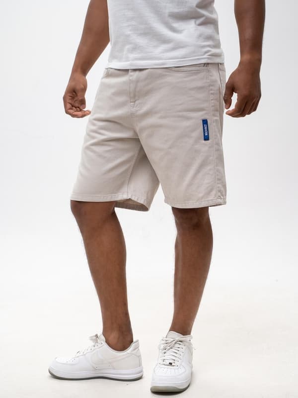 MyStars Washing Basic 30 Cremefärgade herrjeanshorts