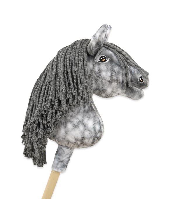 Käpphäst Medium Premium Käpphäst, Dapple Grey med Grå Man A4