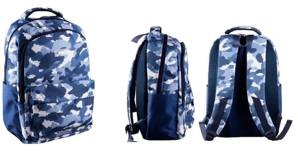 Triple Militar Rygsæk Blå Camo