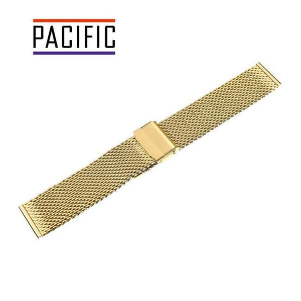 PACIFIC MESH ARMBAND 20MM PVD GULD, VÄVD 1.0MM